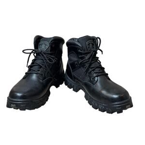 Rocky Alpha Force Waterproof Police Paramedic 6" Black Leather Ankle Boots 7.5